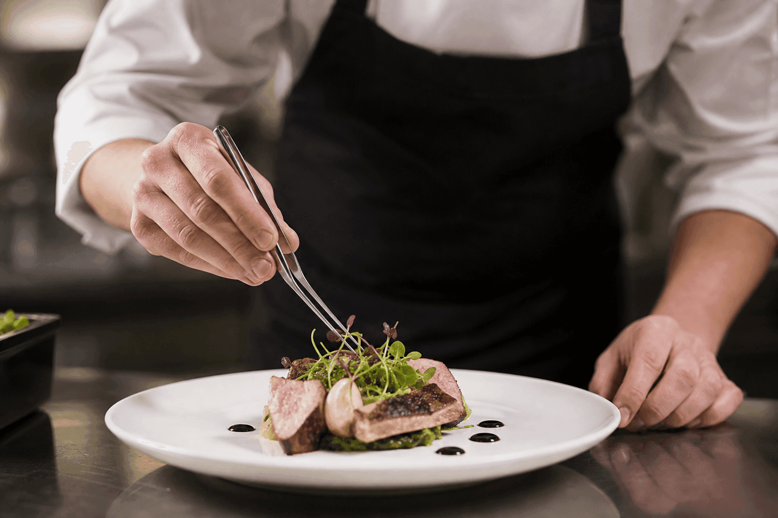 A plated course at Lumière & Ember